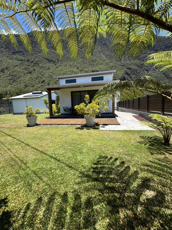 Zahrada ubytování Les lodges de Salazie