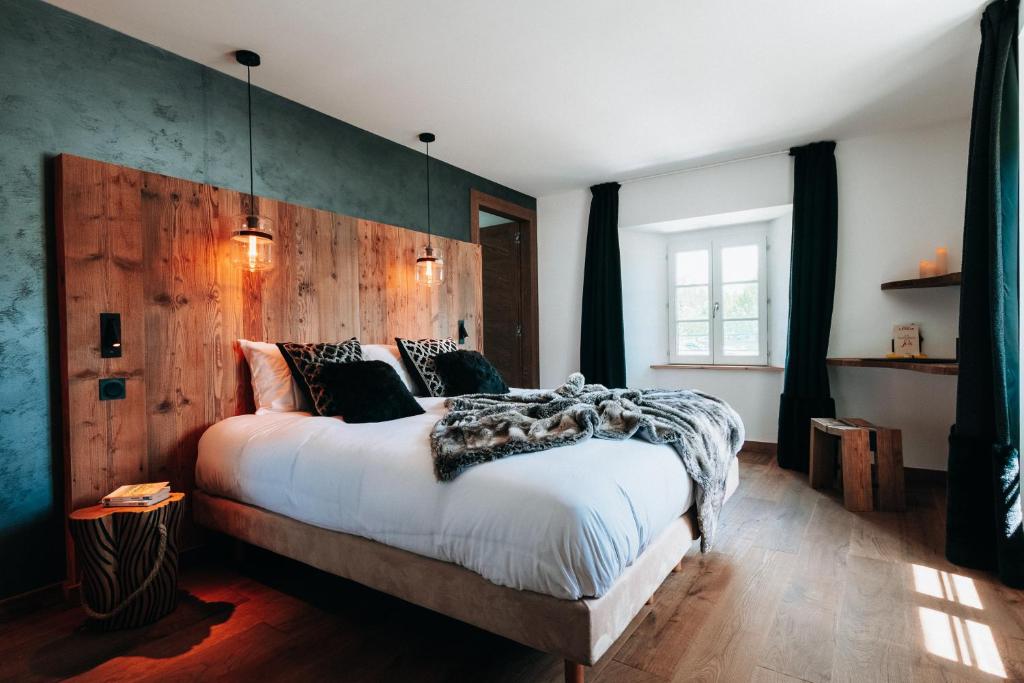 Letto o letti in una camera di Grand Hôtel L'ermitage