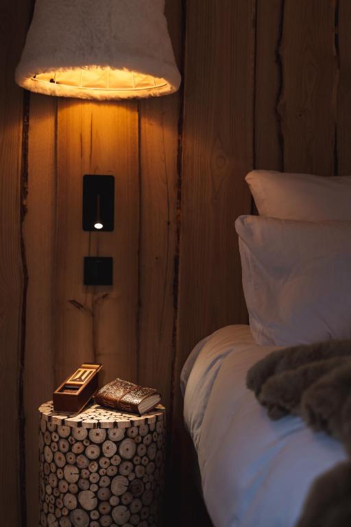 Letto o letti in una camera di Grand Hôtel L'ermitage