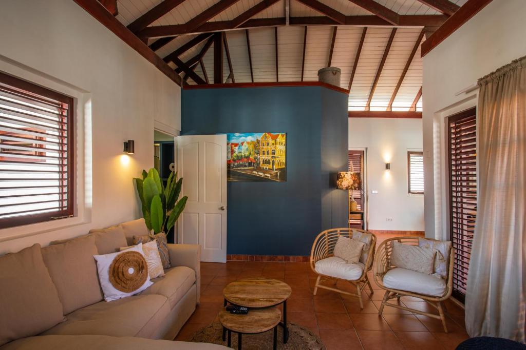 Posezení v ubytování Bloublou Apartments Curaçao