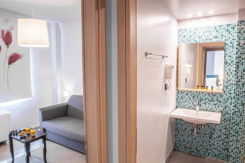 Koupelna v ubytování Anemos Rooms & Apartments