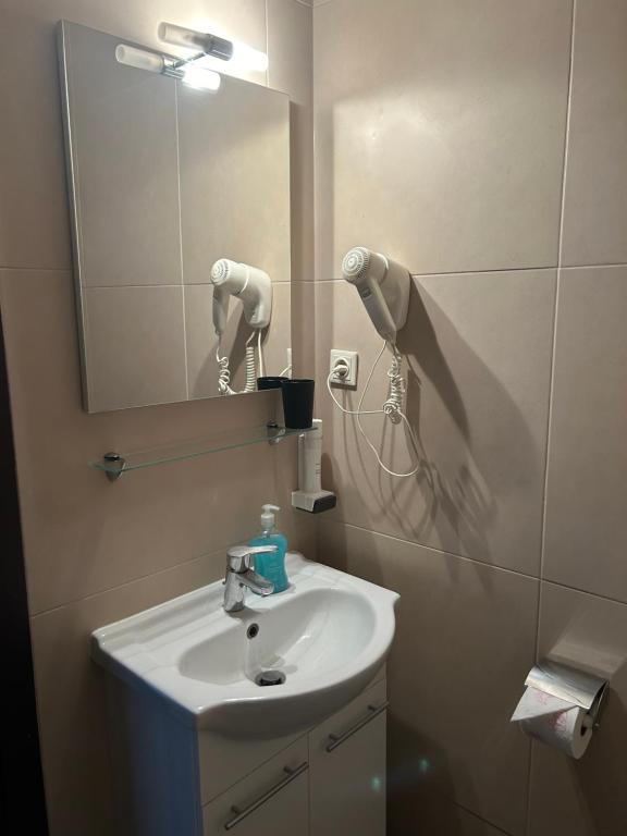 Koupelna v ubytování Hotel Berg