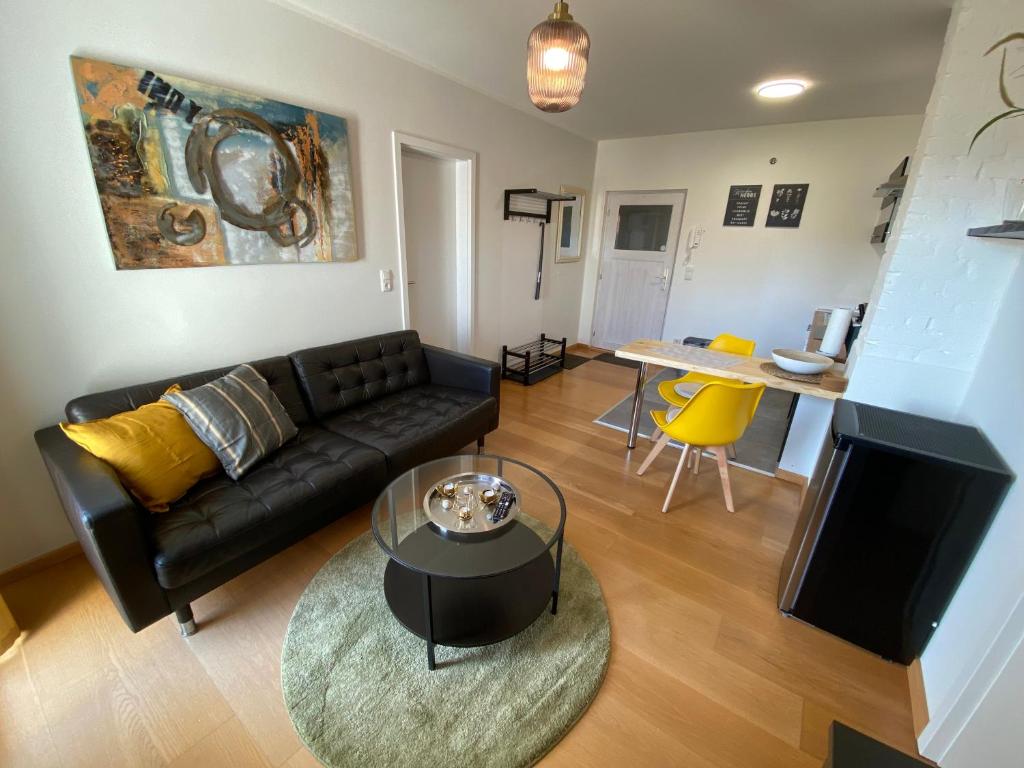 Χώρος καθιστικού στο Ferienwohnung "Boddenland"