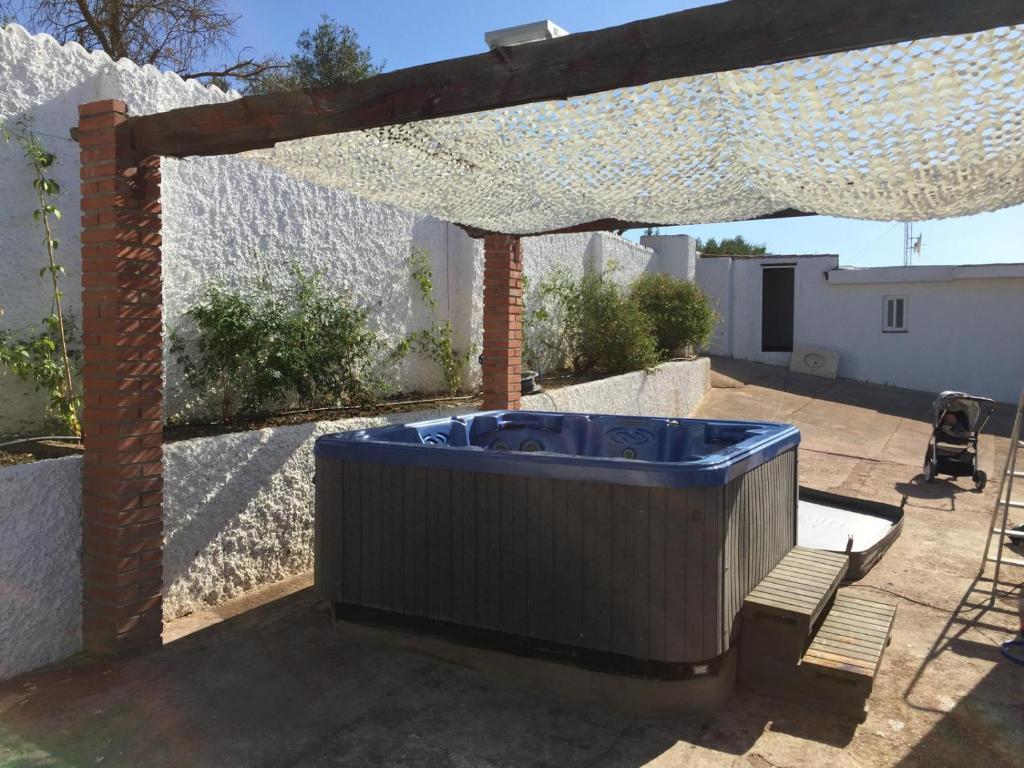 Patio alebo iná vonkajšia časť ubytovania Finca Bella Vista