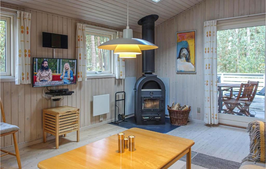 TV a/nebo společenská místnost v ubytování 3 Bedroom Beautiful Home In Nexø