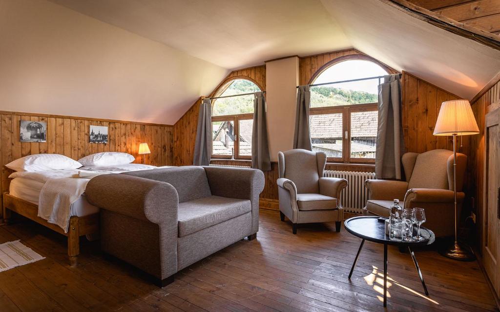 Postel nebo postele na pokoji v ubytování Valea Verde Retreat Transilvania