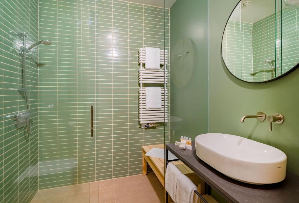 Koupelna v ubytování Hotel Krone Oettingen