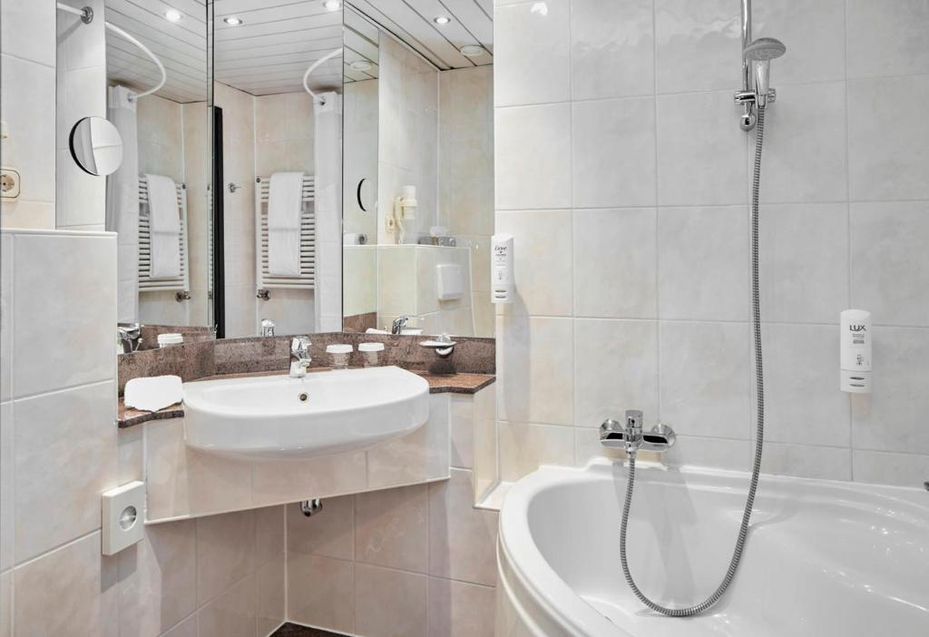 Koupelna v ubytování Lindgart Hotel Minden