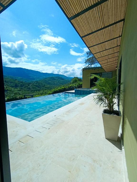 Bazén v ubytování Casa Mezcal nebo v jeho okolí