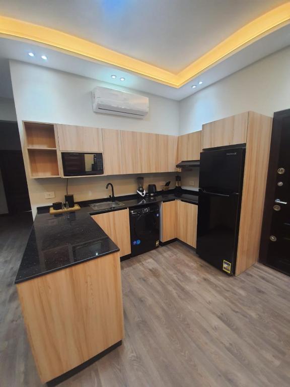 Kuchyň nebo kuchyňský kout v ubytování New Cairo rooms