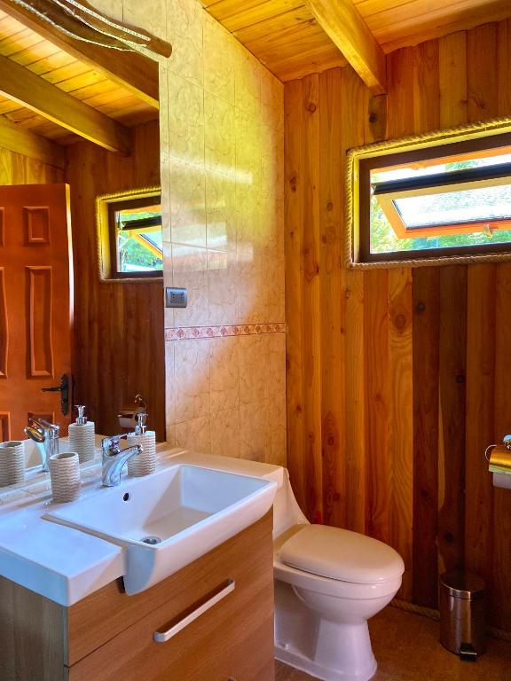 Koupelna v ubytování Las Bandurrias Eco Hostal