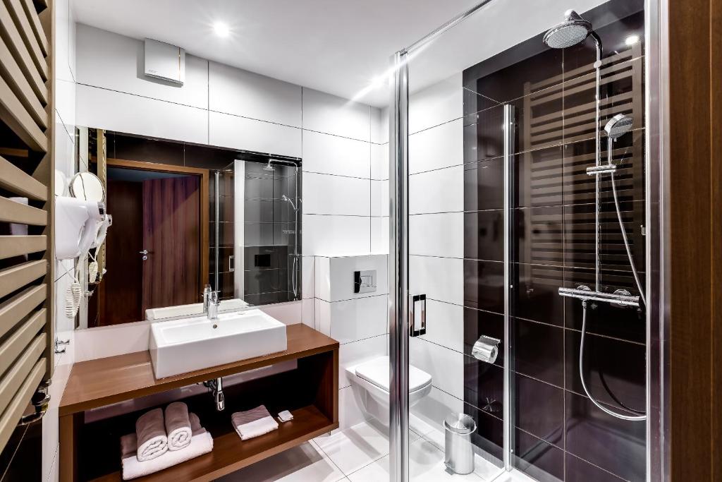 Koupelna v ubytování Hotel Konradówka Wellness & SPA - 300 metrów do centrum