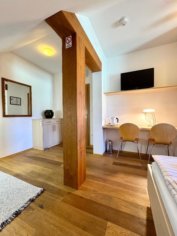 TV a/nebo společenská místnost v ubytování Guest house Domačija Krnc