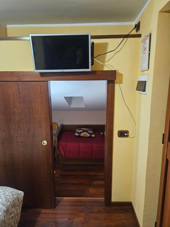 TV a/nebo společenská místnost v ubytování Sassi's Loft