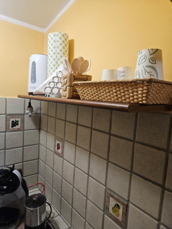 Kuchyň nebo kuchyňský kout v ubytování Sassi's Loft