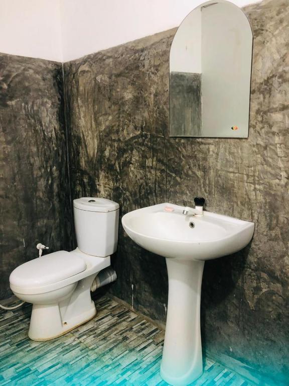 Koupelna v ubytování Priya Homestay Kandalama