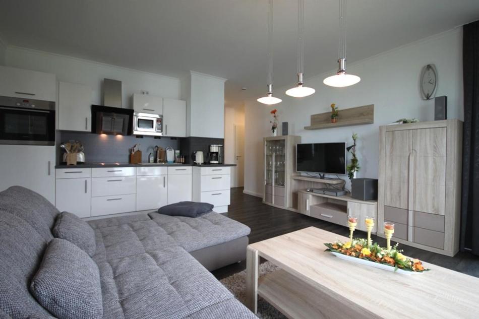 Kuchyň nebo kuchyňský kout v ubytování Residenz Am Meer
