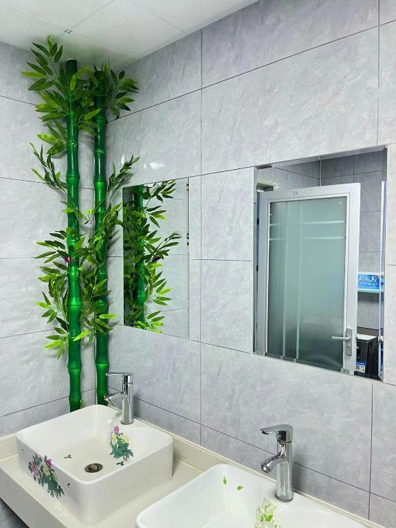 Koupelna v ubytování Zhihexing Youth Hostel-知和行青年酒店