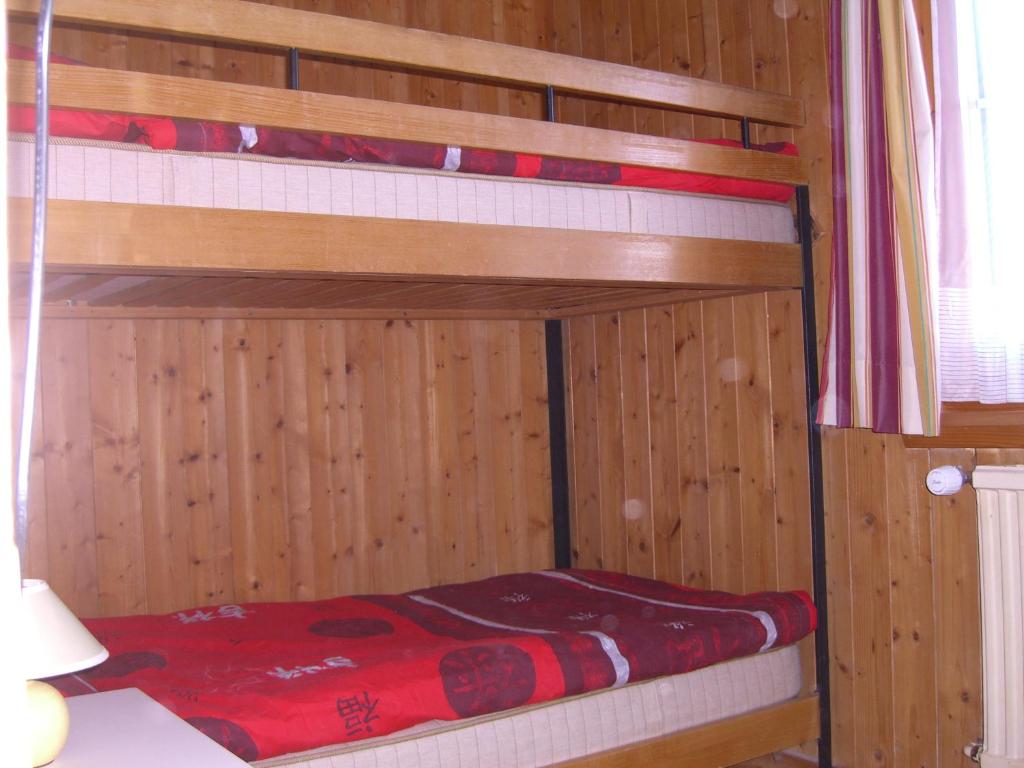 Postelja oz. postelje v sobi nastanitve Ferienwohnung Tschudiboden