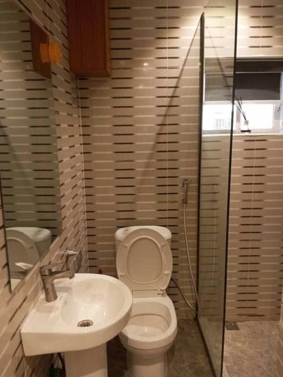 Koupelna v ubytování Enzo Apartments