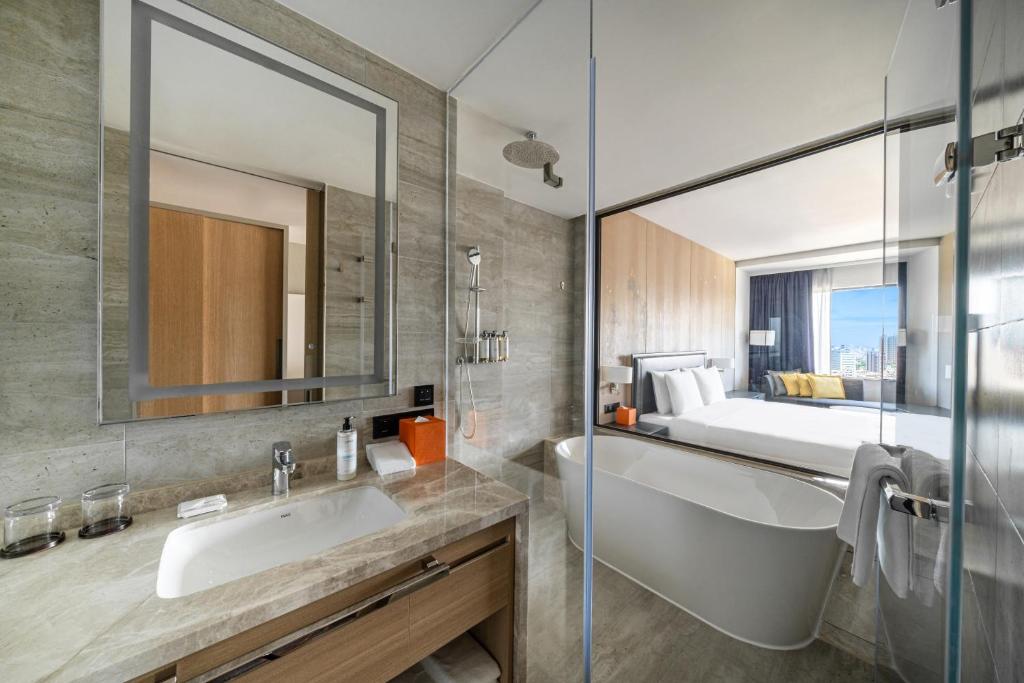 Koupelna v ubytování Hotel Nikko Kaohsiung