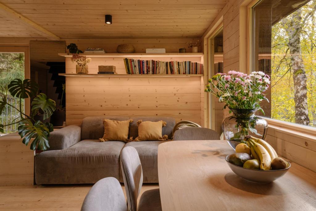 Posezení v ubytování Chalet Tré