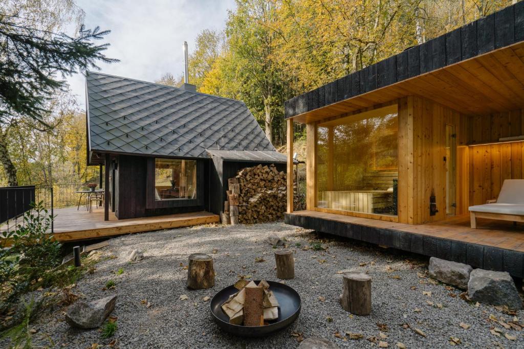Zahrada ubytování Chalet Tré