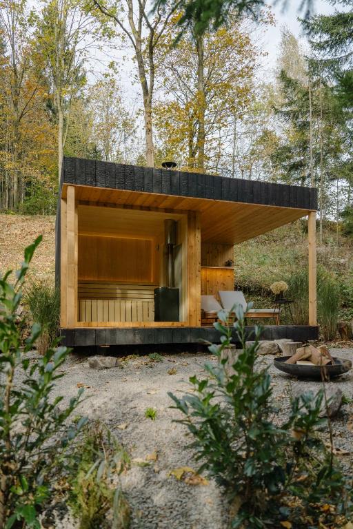Zahrada ubytování Chalet Tré