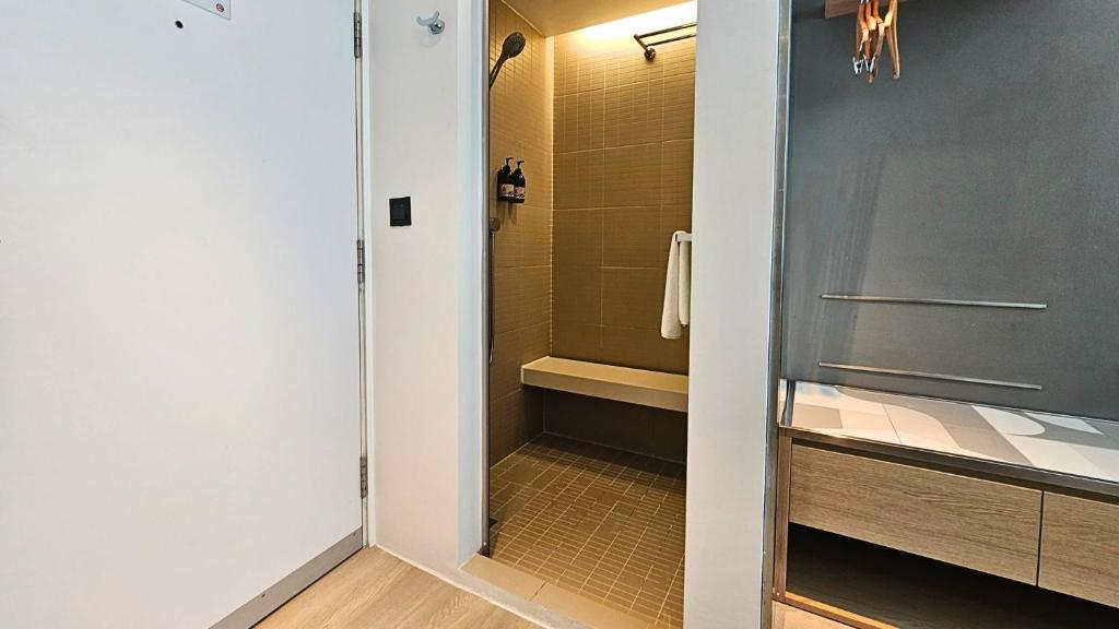Koupelna v ubytování Studio M Hotel