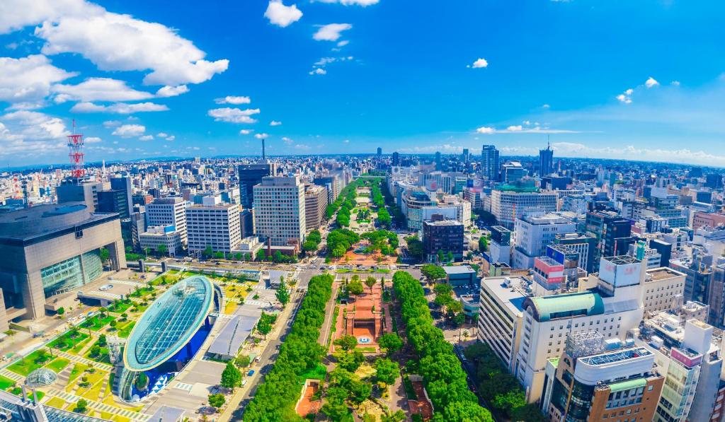 Vista general de Nagoya o vistes de la ciutat des de l'hotel
