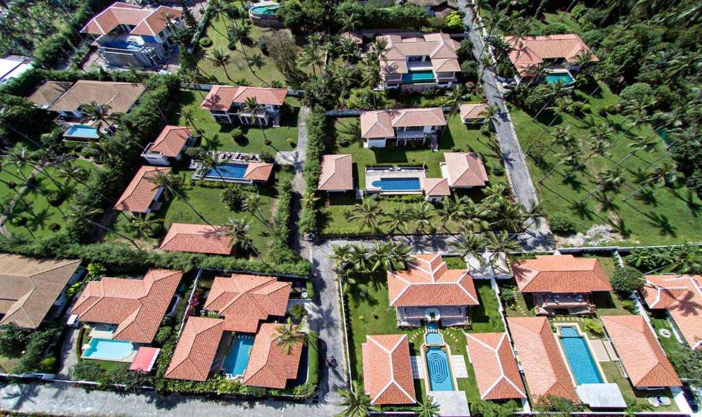 an aerial view of a house at Villas Bangrak Samui in Koh Samui 