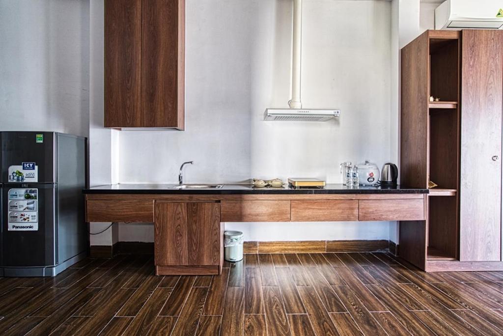 Kuchyň nebo kuchyňský kout v ubytování Chaca House
