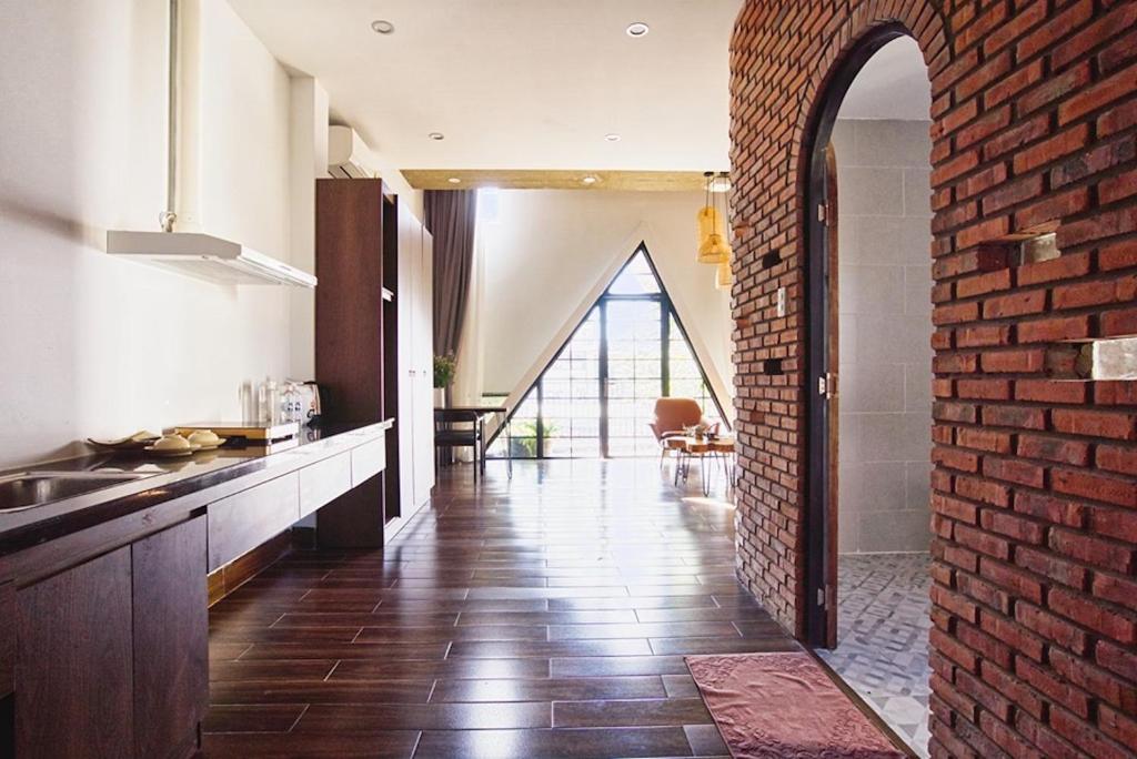 Kuchyň nebo kuchyňský kout v ubytování Chaca House