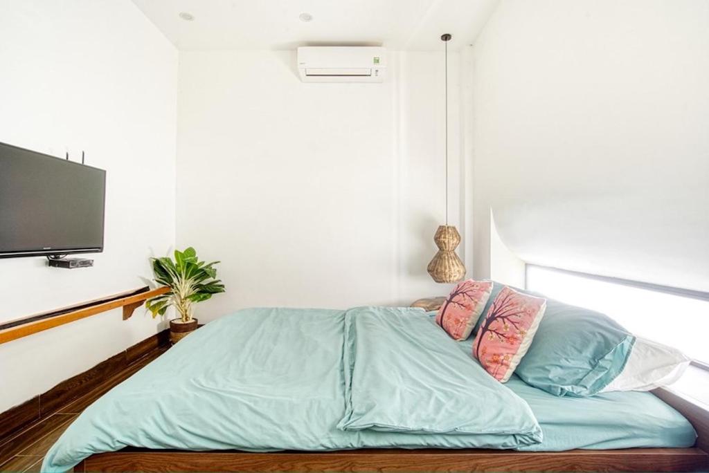 Postel nebo postele na pokoji v ubytování Chaca House
