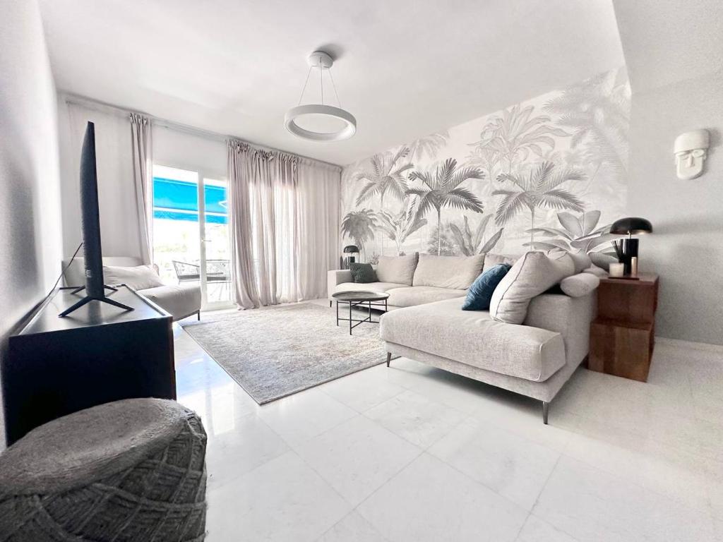 Posezení v ubytování JP dream house apartments in Puerto Banus
