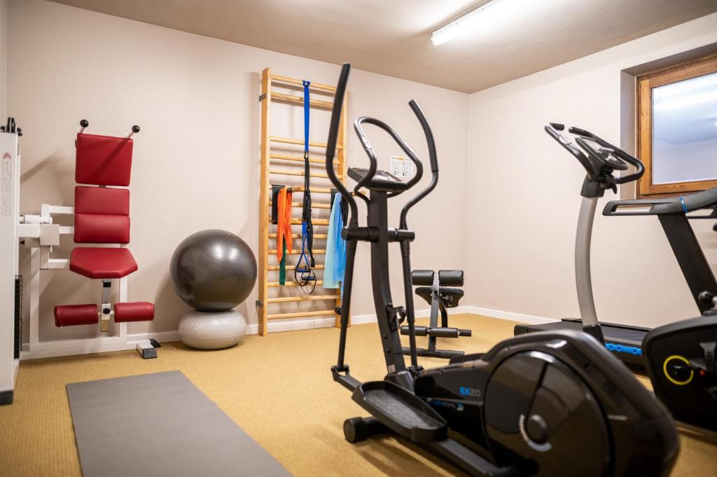 Fitness centrum a/nebo fitness zařízení v ubytování Familienhotel Lengauer Hof