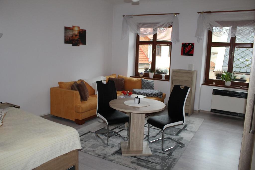 Posezení v ubytování Apartmán Nerudova