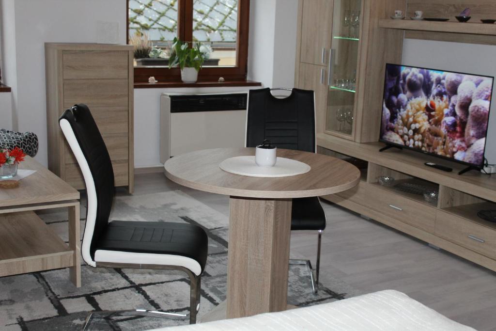 TV a/nebo společenská místnost v ubytování Apartmán Nerudova