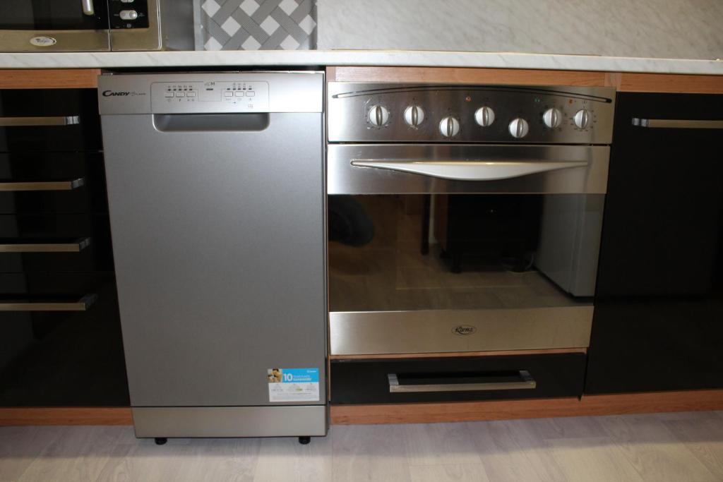 Kuchyň nebo kuchyňský kout v ubytování Apartmán Nerudova