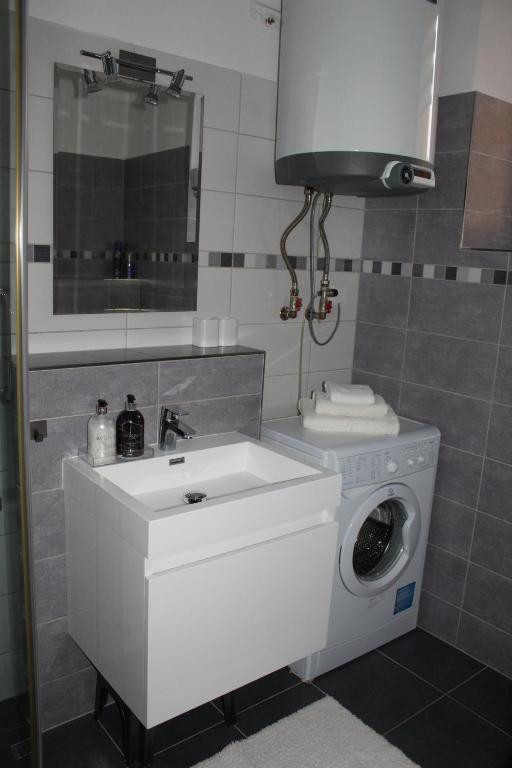 Koupelna v ubytování Apartmán Nerudova