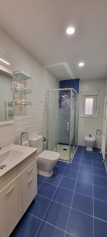 Koupelna v ubytování Vivienda Mirasierra