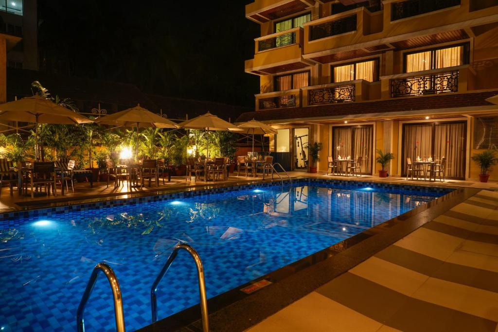 Bazén v ubytování Resort De Coracao - Calangute , Goa nebo v jeho okolí