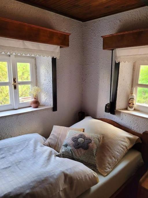 Letto o letti in una camera di Roubenka u kapličky