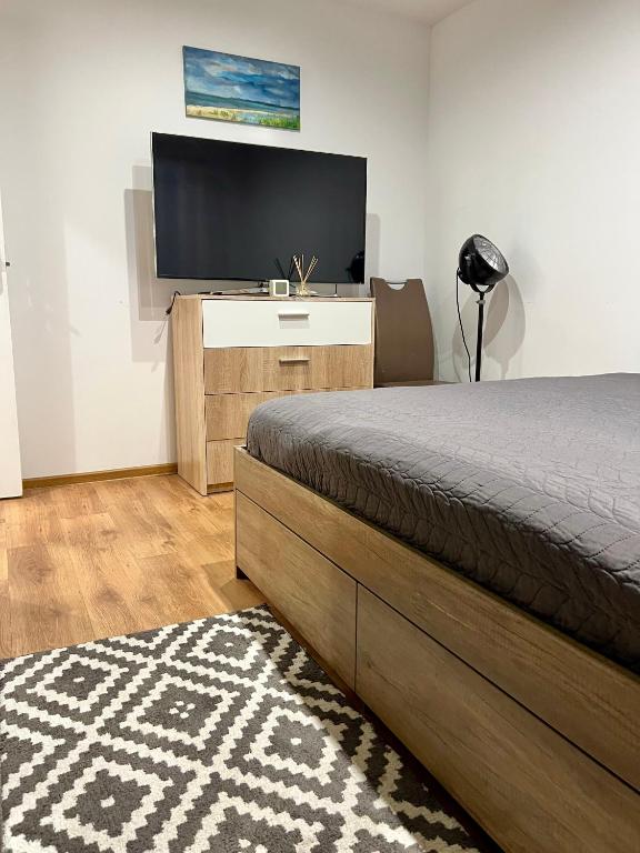 TV a/nebo společenská místnost v ubytování Cosy Flat