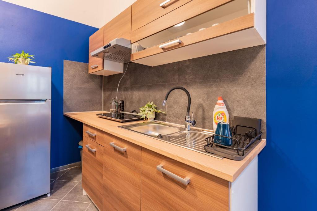 Kuchyň nebo kuchyňský kout v ubytování Stellar Female Hostel