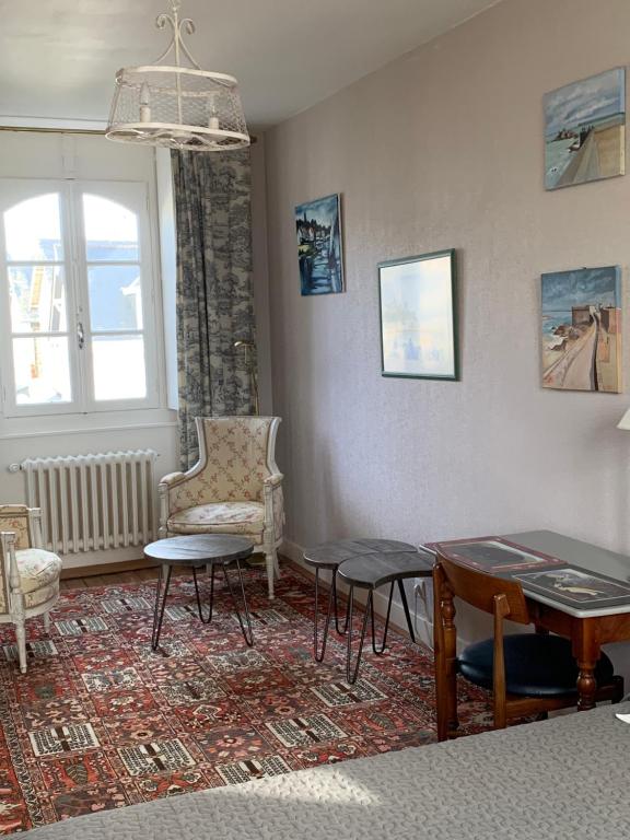 Posezení v ubytování Villa Hébert