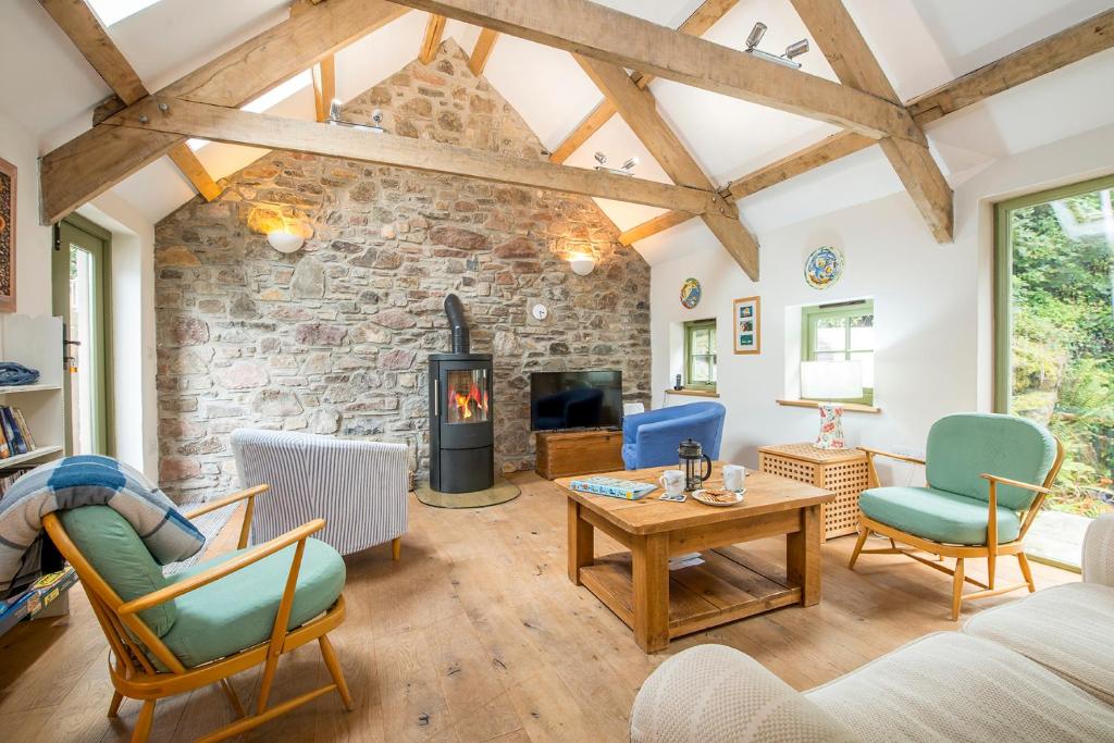 Istumisnurk majutusasutuses Sloop Inn Cottage