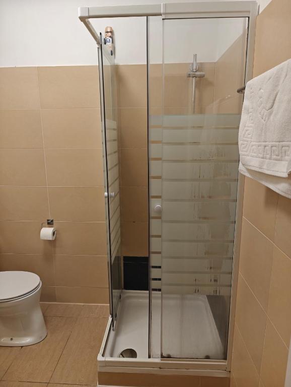Koupelna v ubytování Hotel Viki