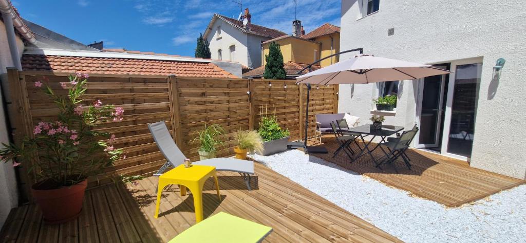 Μπαλκόνι ή βεράντα στο Maison au cœur de Tarbes