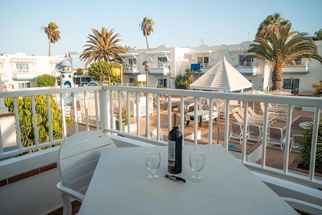 Balkón alebo terasa v ubytovaní Hotel Arena Beach